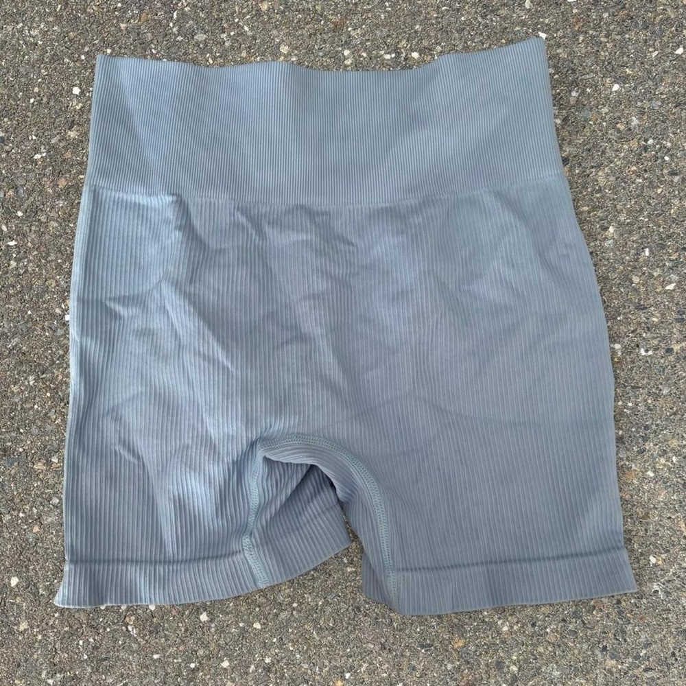 Blue Women's High-Waisted Shorts